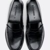 Black Leather Effect Loafers Black Leather Effect Loafers