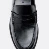 Black Leather Effect Loafers Black Leather Effect Loafers