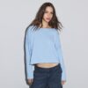 Boat Neck Cropped Sweater