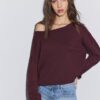 Boat Neck Cropped Sweater