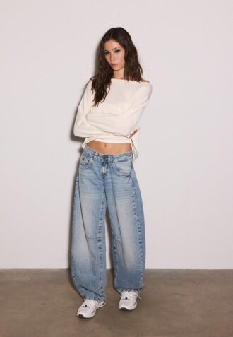 Boat Neck Cropped Sweater