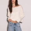 Boat Neck Cropped Sweater