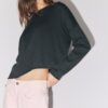 Boat Neck Cropped Sweater