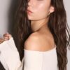 Boat Neck Cropped Sweater
