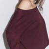 Boat Neck Cropped Sweater