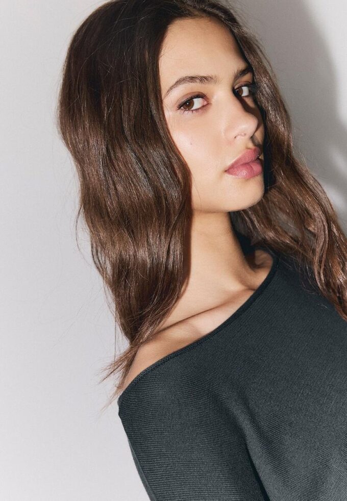 Boat Neck Cropped Sweater