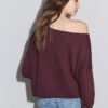 Boat Neck Cropped Sweater