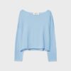 Boat Neck Cropped Sweater