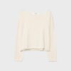 Boat Neck Cropped Sweater