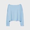 Boat Neck Cropped Sweater