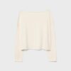 Boat Neck Cropped Sweater