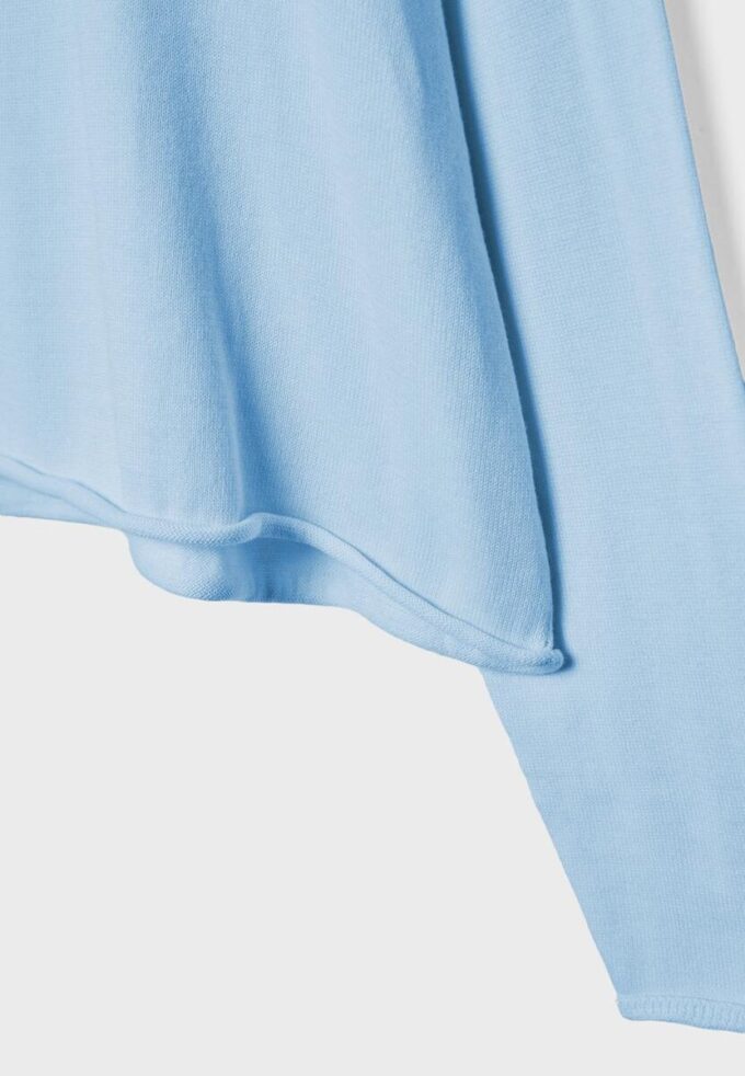 Boat Neck Cropped Sweater