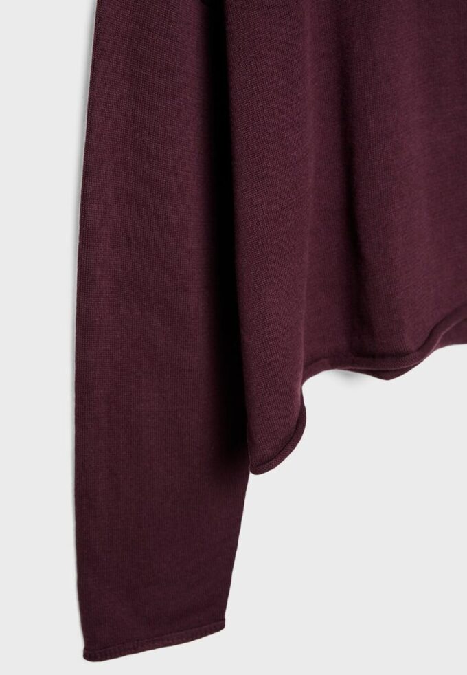 Boat Neck Cropped Sweater