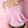 Boat Neck Knit Jumper with Overlay Boat Neck Knit Jumper with Overlay