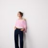 Boat Neck Knit Jumper with Overlay Boat Neck Knit Jumper with Overlay