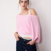 Boat Neck Knit Jumper with Overlay Boat Neck Knit Jumper with Overlay