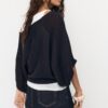 Boat Neck Knit Jumper with Overlay Boat Neck Knit Jumper with Overlay