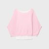 Boat Neck Knit Jumper with Overlay Boat Neck Knit Jumper with Overlay