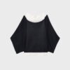 Boat Neck Knit Jumper with Overlay Boat Neck Knit Jumper with Overlay