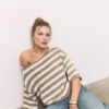 Boat Neck Knit Sweater
