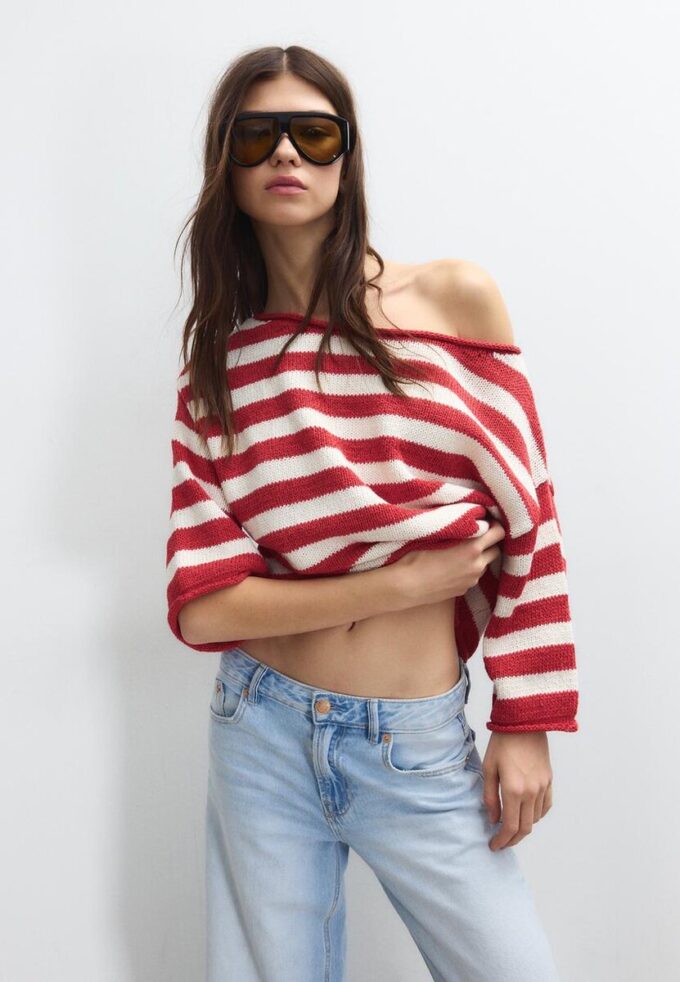 Boat Neck Knit Sweater Boat Neck Knit Sweater