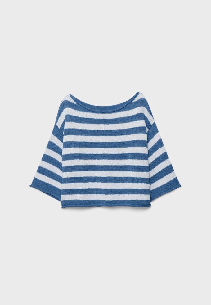 Boat Neck Knit Sweater