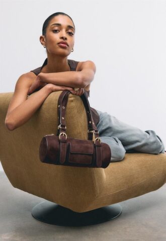 Bowling Bag with Metal Details