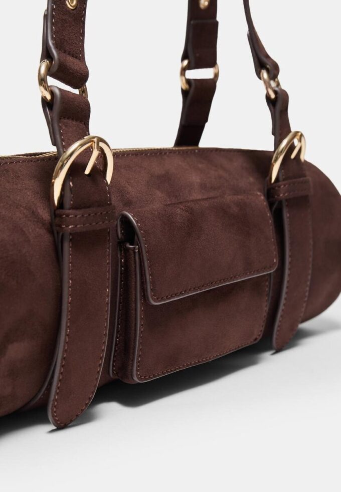 Bowling Bag with Metal Details