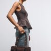 Bowling Bag with Metal Details
