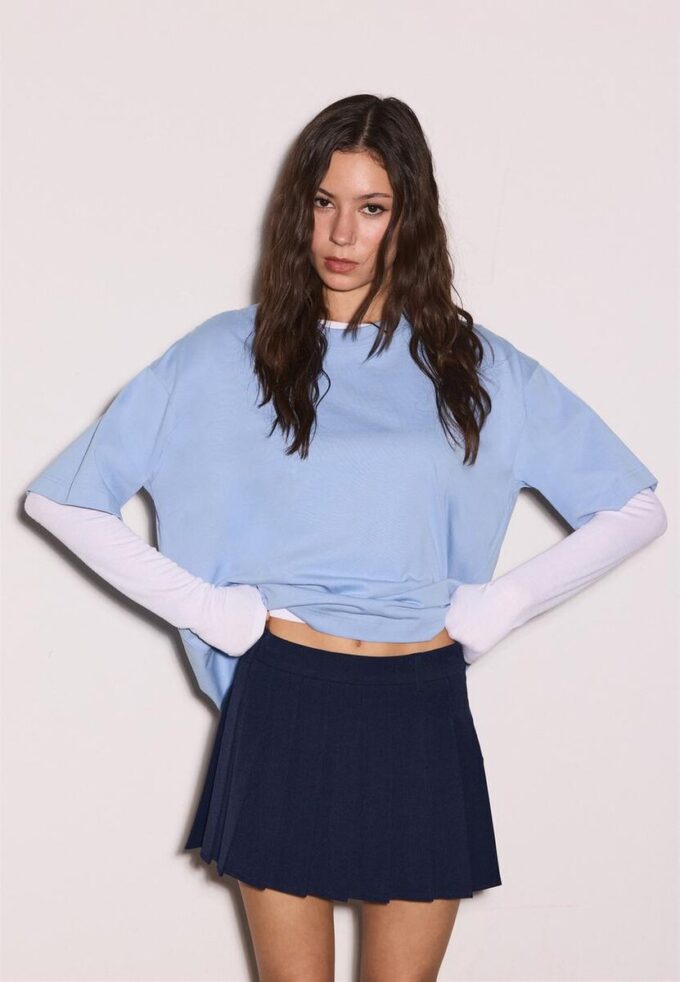 Box Pleat Mini Skirt Box Pleat Mini Skirt