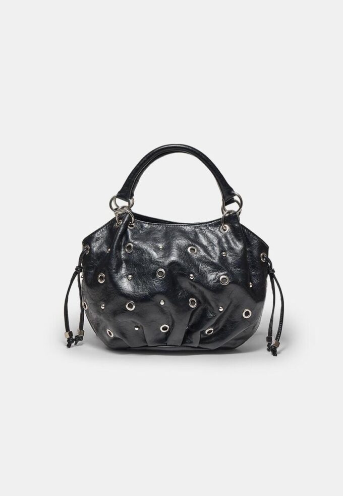 Bucket Bag with Eyelet Detail