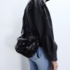 Bucket Bag with Eyelet Detail