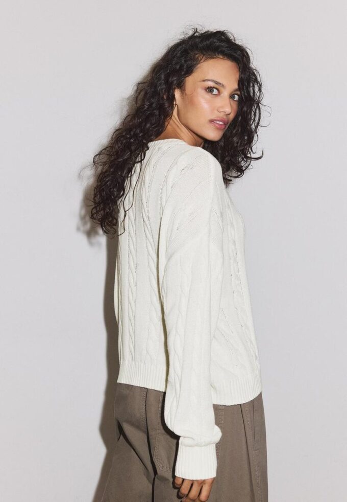 Button-Up Cable Knit Cardigan Button-Up Cable Knit Cardigan