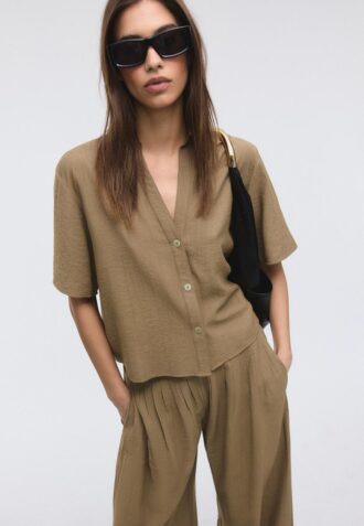 Button-Up Flowing Shirt