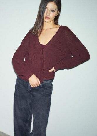 Button-Up Knit Cardigan