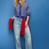 Button-Up Knit Cardigan with Raglan Sleeves