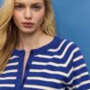 Button-Up Knit Cardigan with Raglan Sleeves