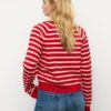 Button-Up Knit Cardigan with Raglan Sleeves