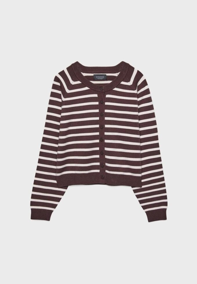 Button-Up Knit Cardigan with Raglan Sleeves Button-Up Knit Cardigan with Raglan Sleeves