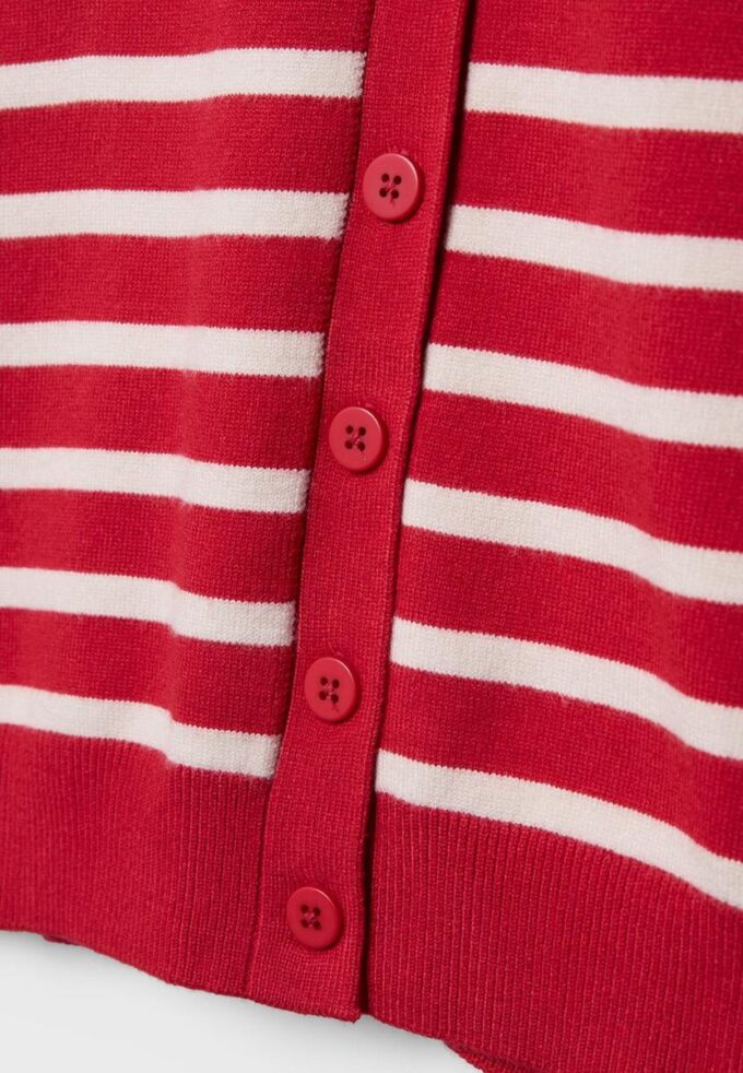 Button-Up Knit Cardigan with Raglan Sleeves