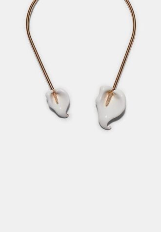 Calla Lily Flower Choker Necklace