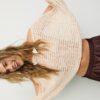 Cape Knit Jumper with Ribbon