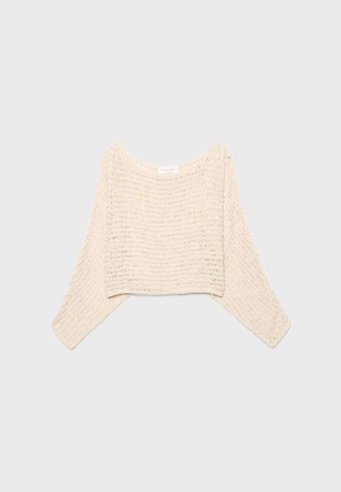 Cape Knit Jumper with Ribbon