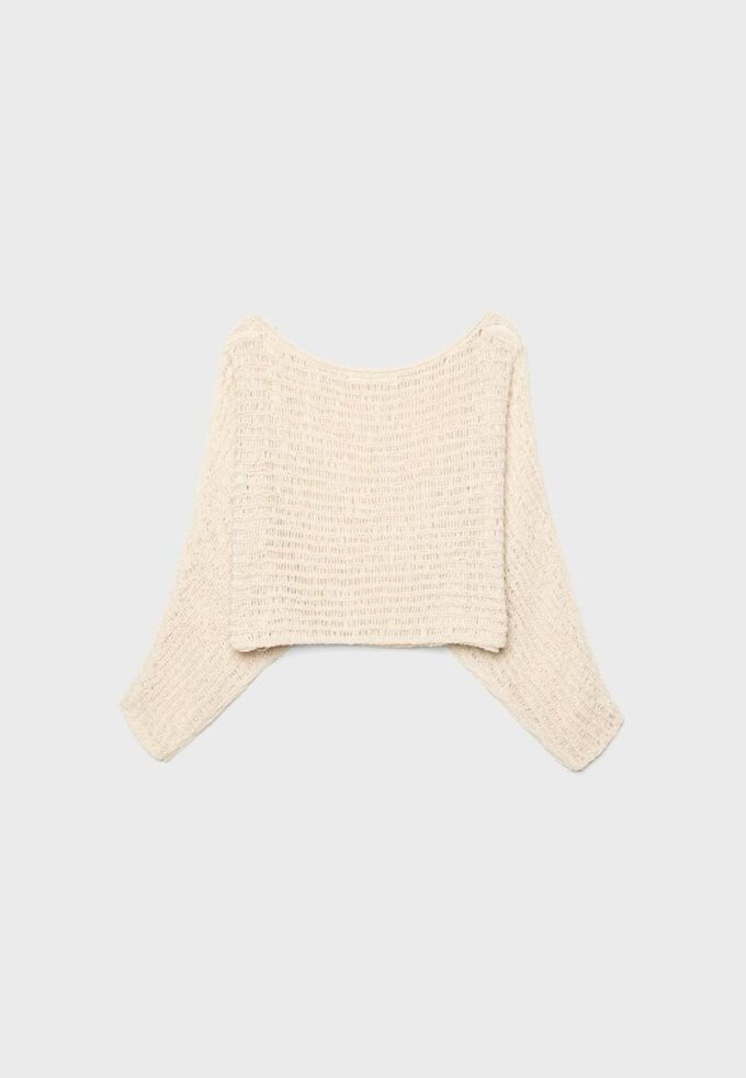 Cape Knit Jumper with Ribbon