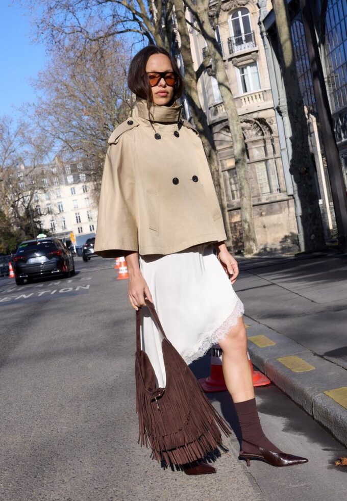 Cape Trench Coat