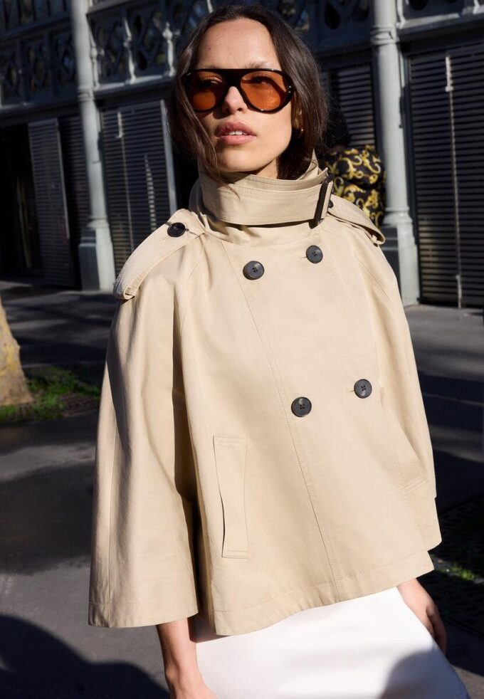 Cape Trench Coat