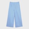 Casual Striped Smart Trousers with Crossover Waist