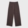 Casual Striped Smart Trousers with Crossover Waist