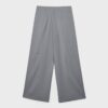 Casual Striped Smart Trousers with Crossover Waist