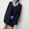Checked Line Scarf